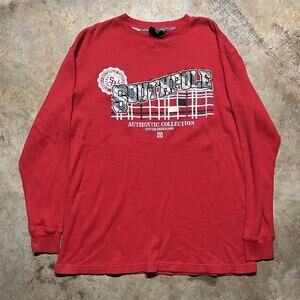 South Pole Red Long Sleeve Tee